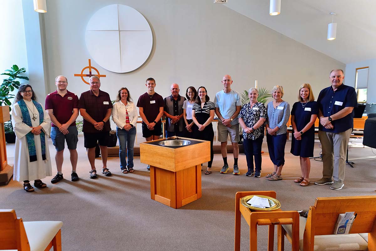 A photo of the council members at St. Barnabas Lutheran Church